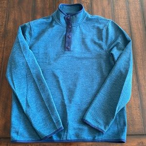 Mens J Crew quilted knit pullover sweater/sweatshirt